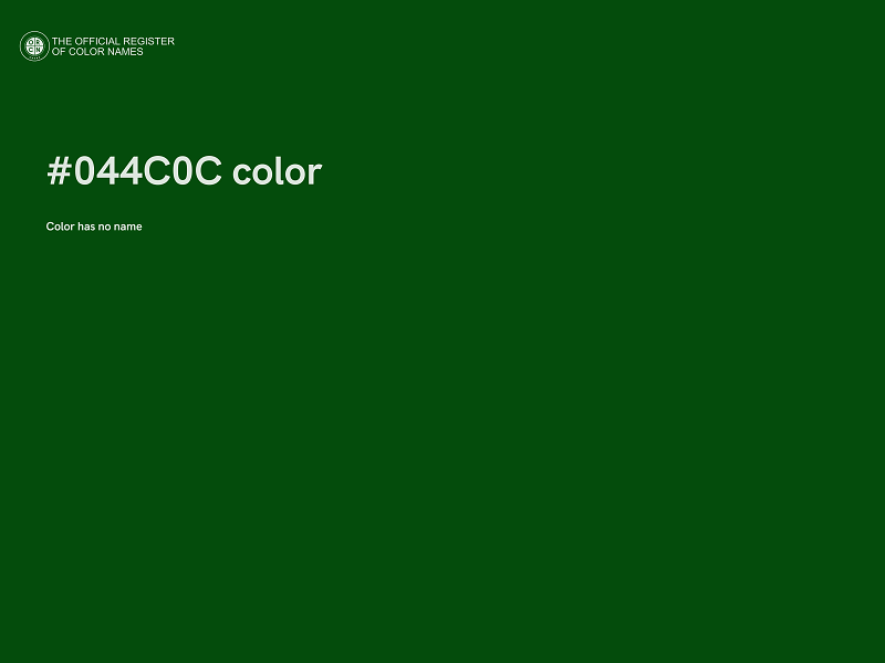 #044C0C color image