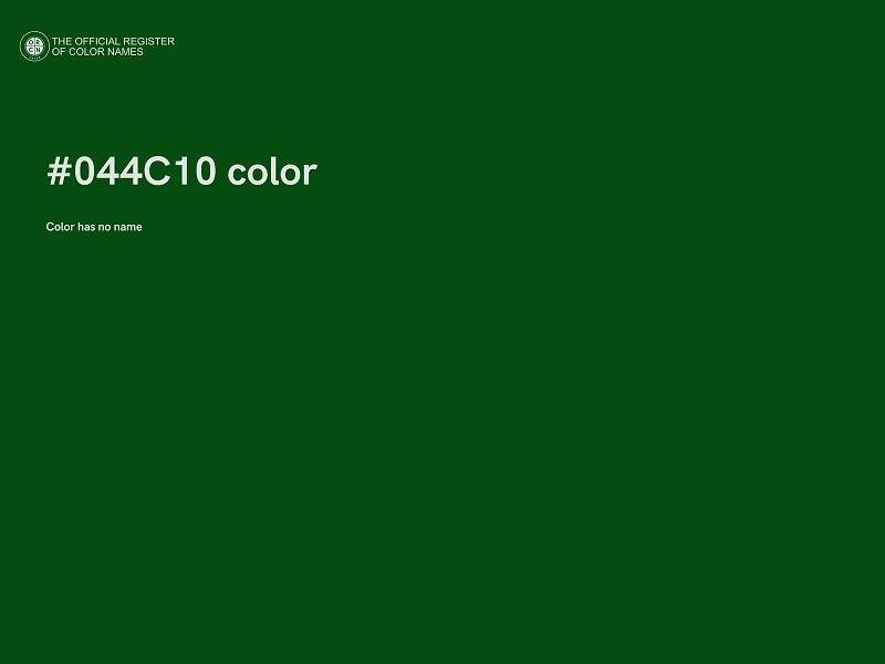 #044C10 color image