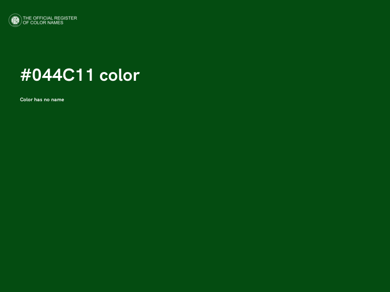 #044C11 color image