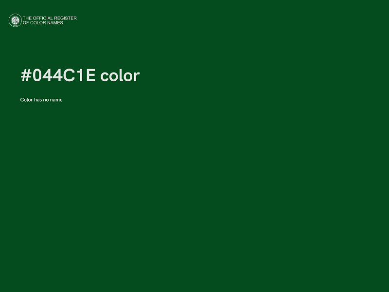#044C1E color image