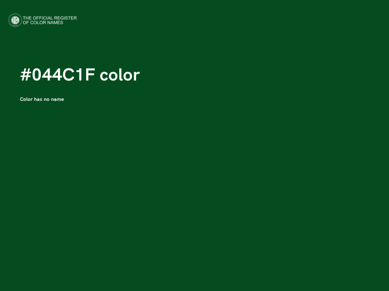 #044C1F color image