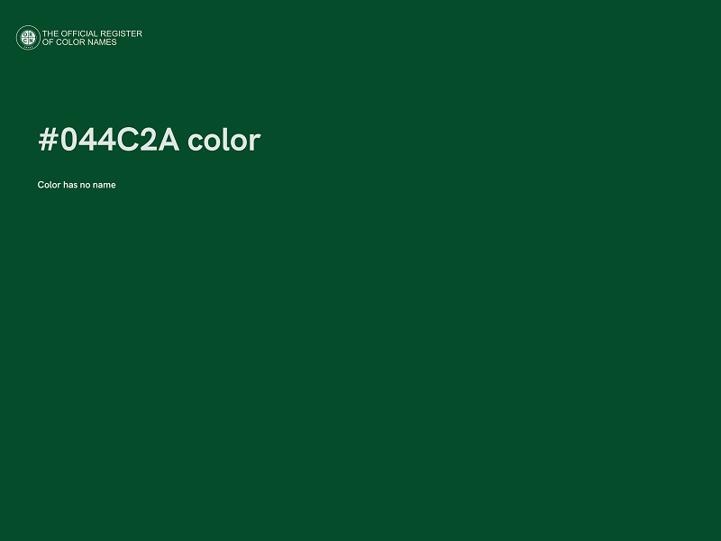 #044C2A color image