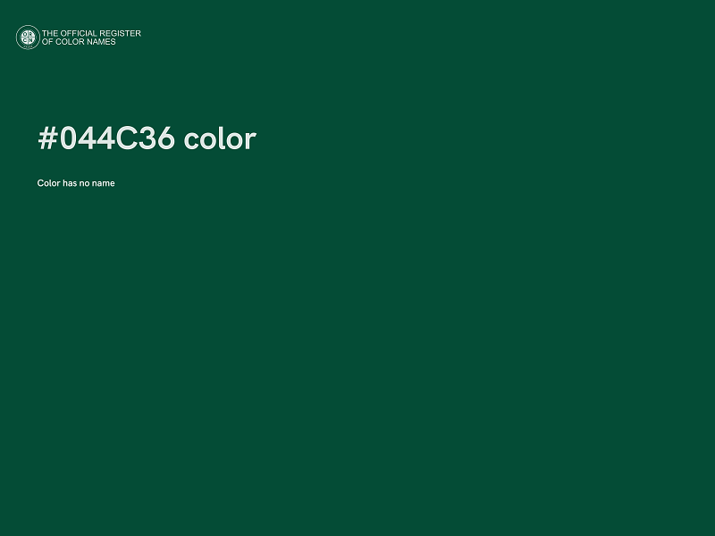 #044C36 color image