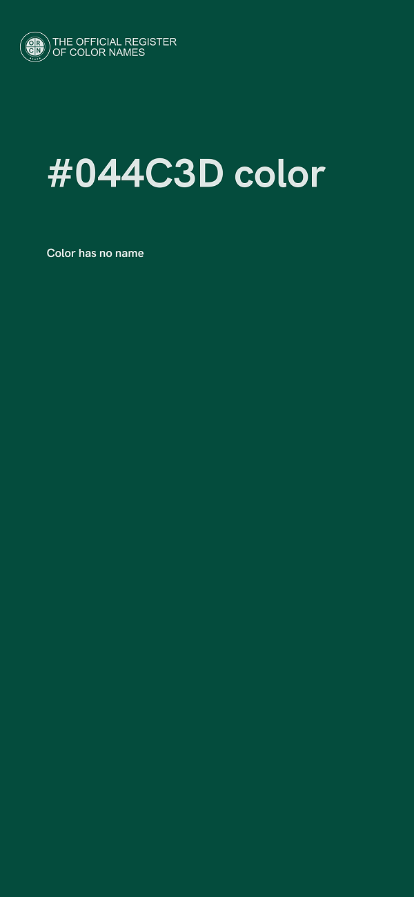 #044C3D color image