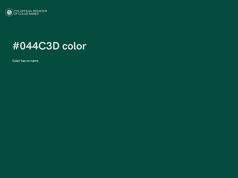 #044C3D color image