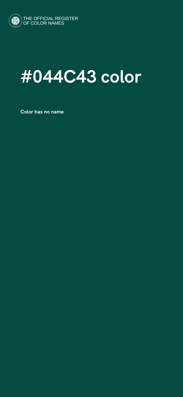 #044C43 color image