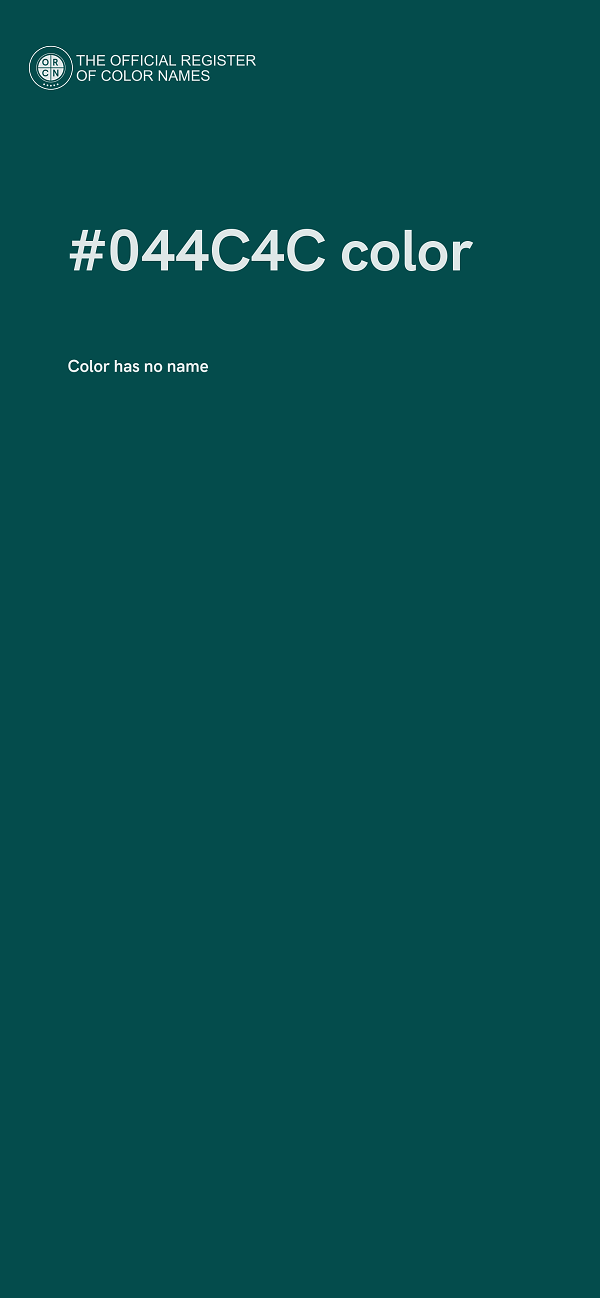 #044C4C color image