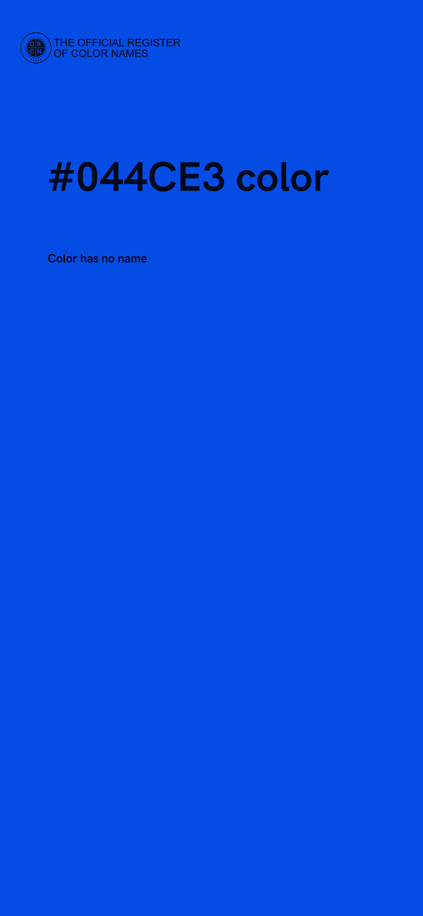 #044CE3 color image