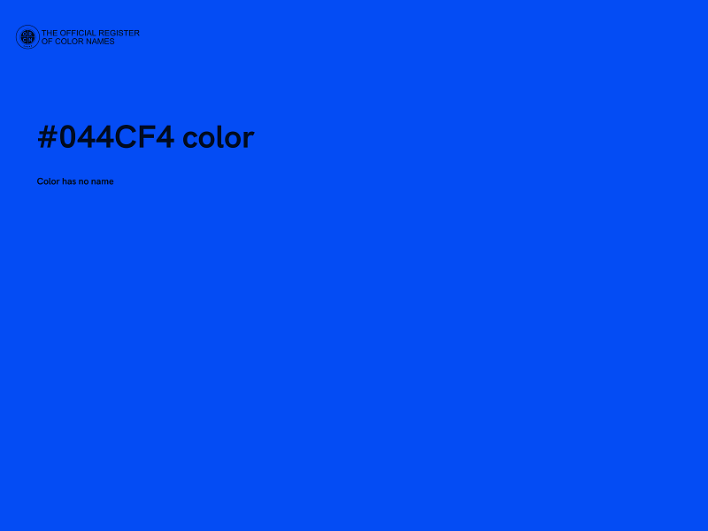 #044CF4 color image