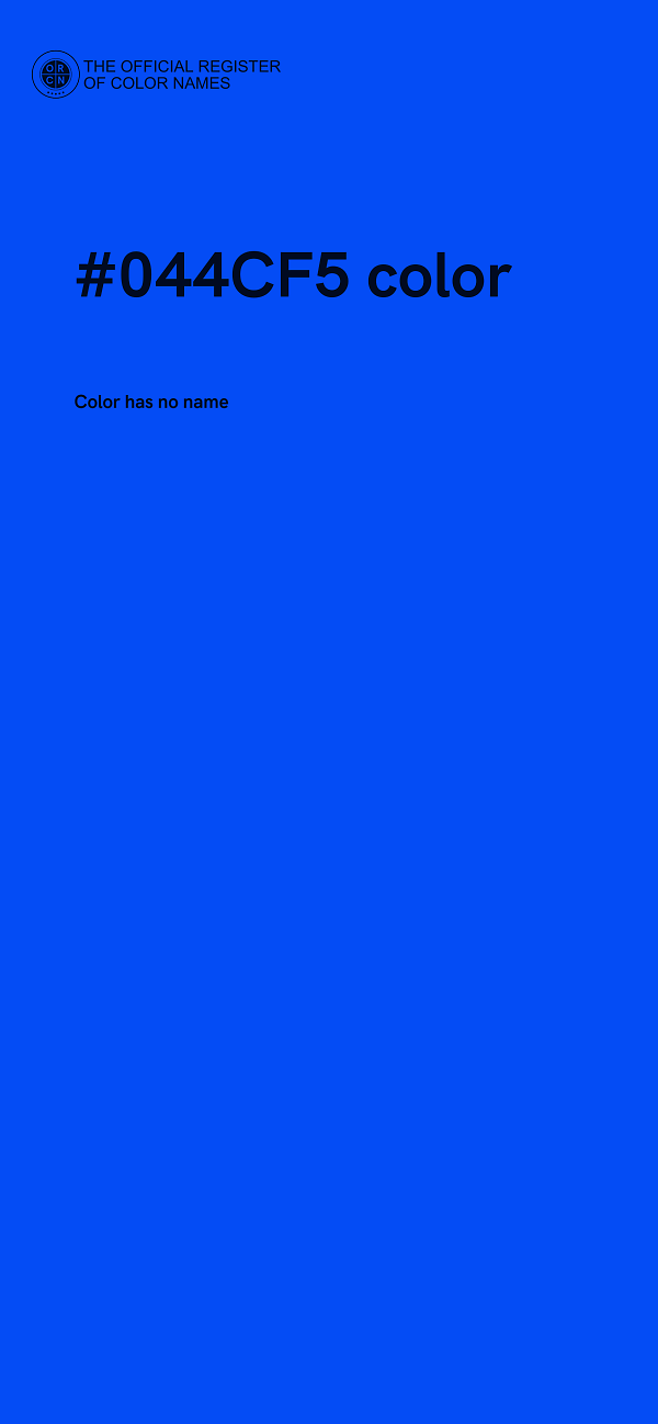 #044CF5 color image