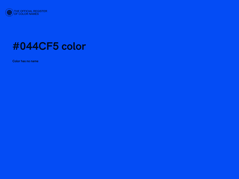 #044CF5 color image