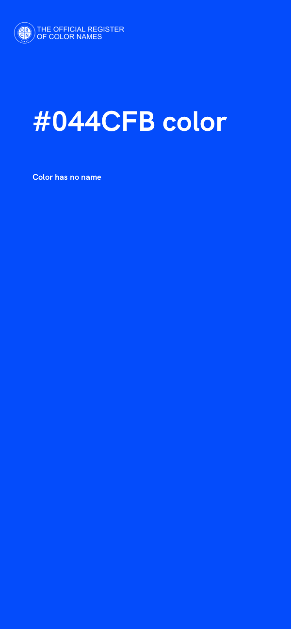 #044CFB color image