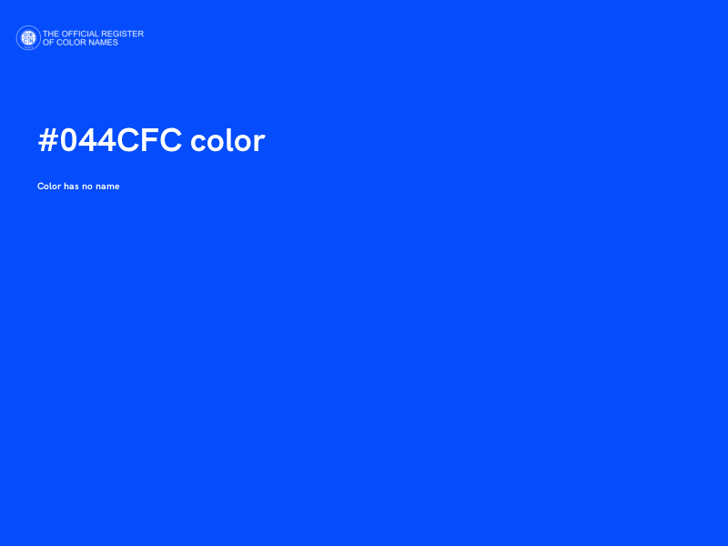 #044CFC color image