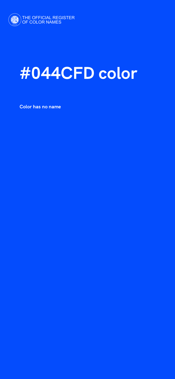 #044CFD color image
