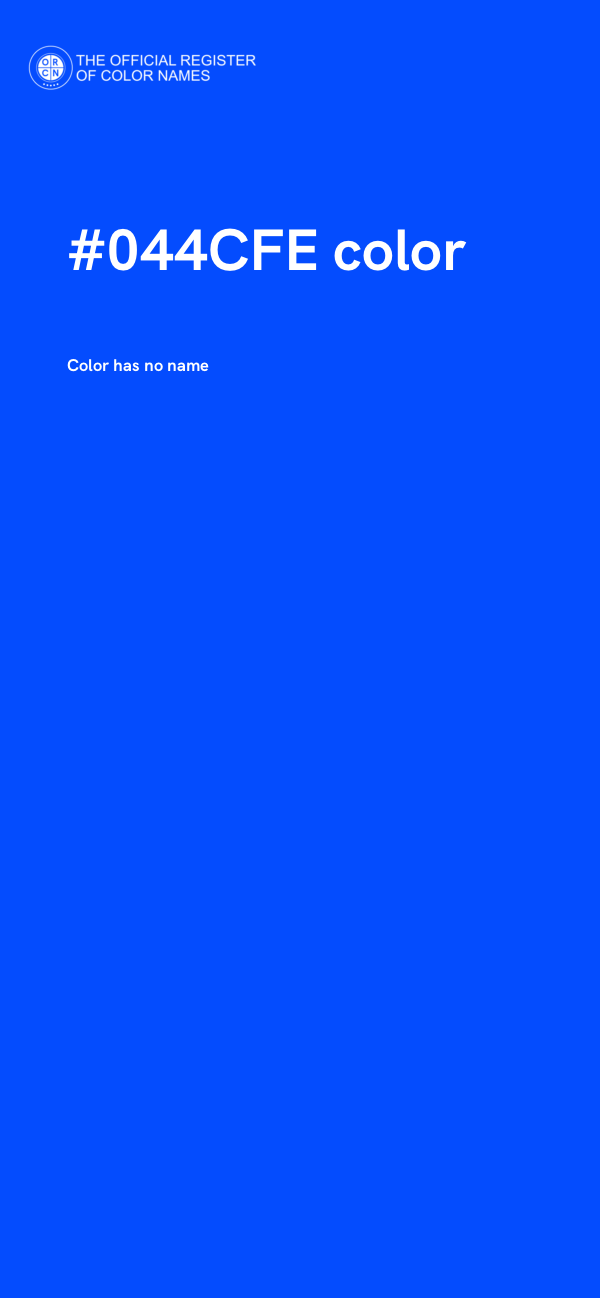#044CFE color image