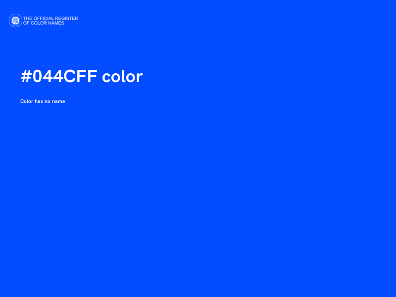 #044CFF color image