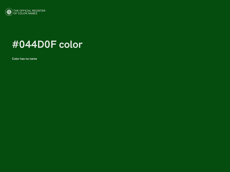 #044D0F color image