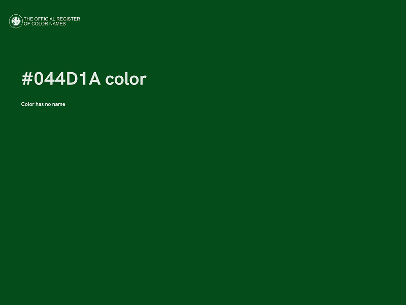 #044D1A color image
