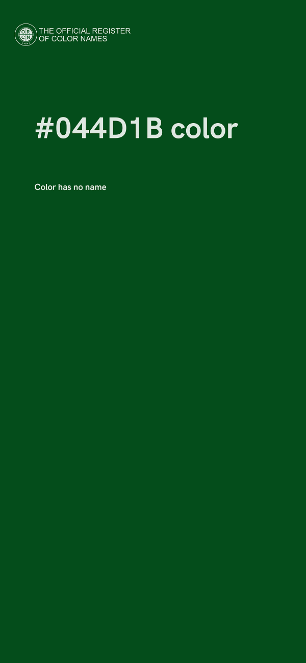 #044D1B color image