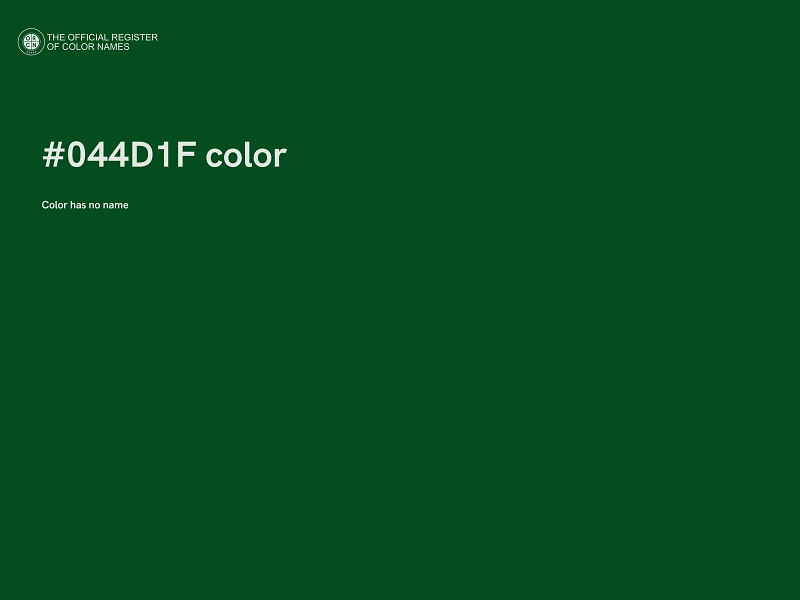 #044D1F color image