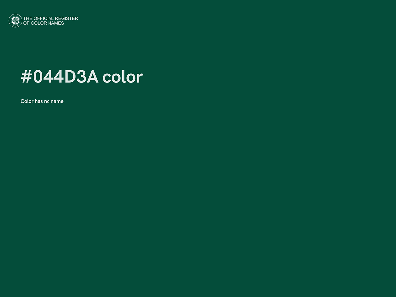 #044D3A color image