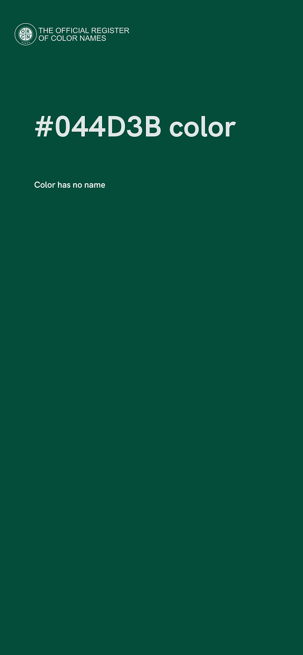 #044D3B color image