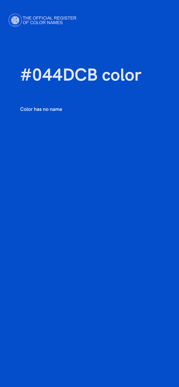 #044DCB color image