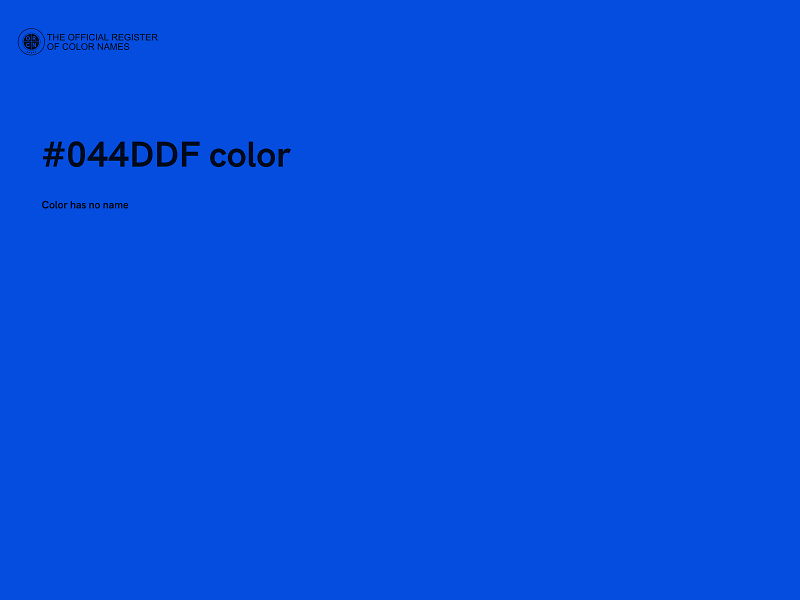 #044DDF color image