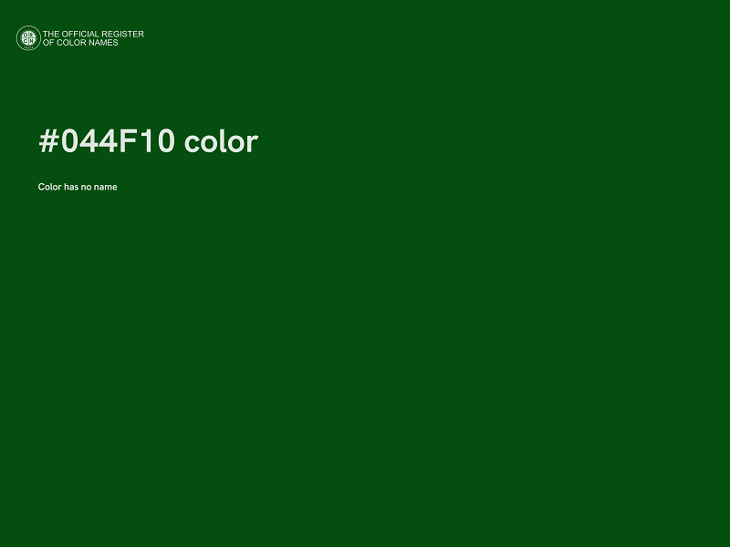 #044F10 color image