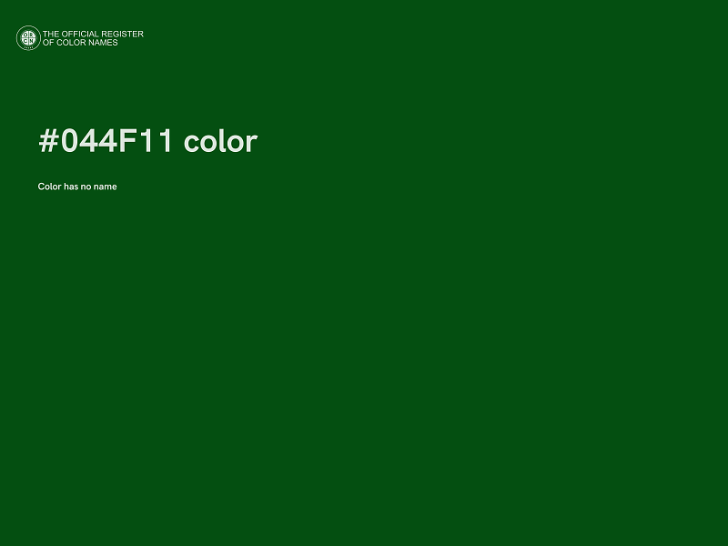#044F11 color image