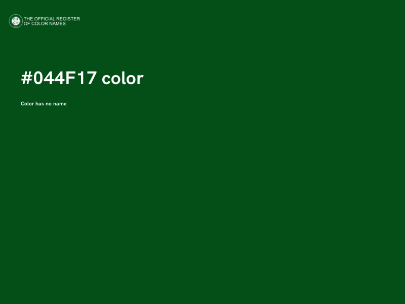 #044F17 color image