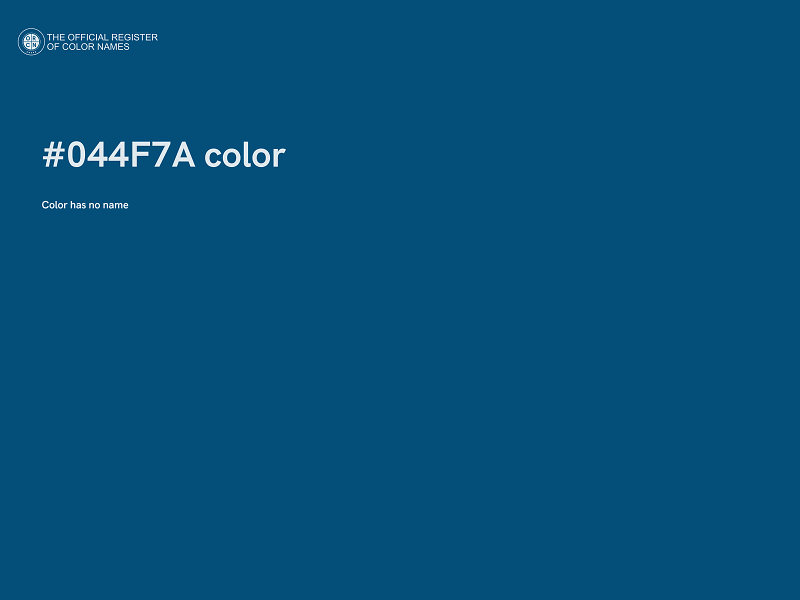 #044F7A color image