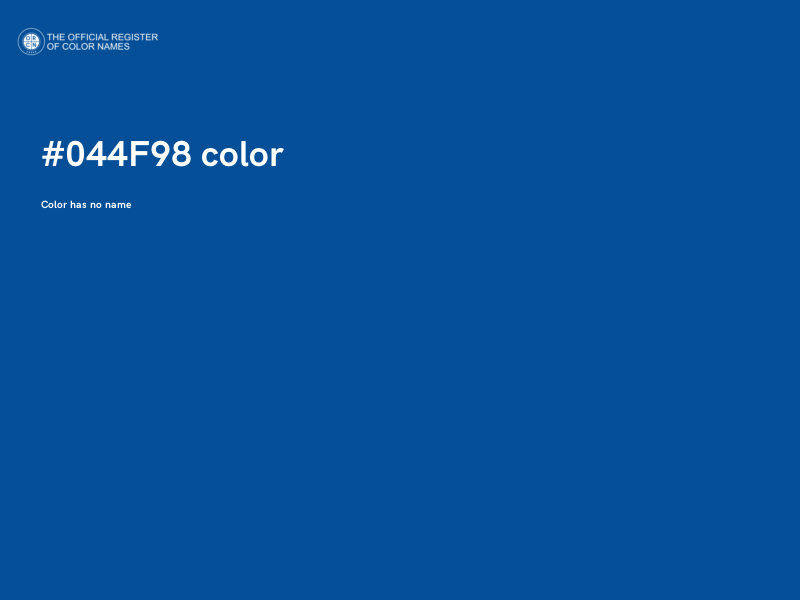 #044F98 color image