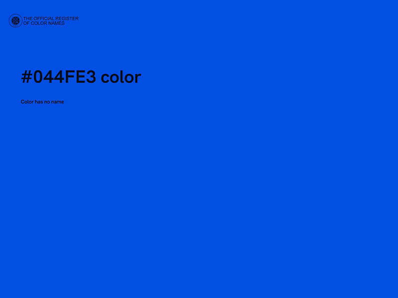 #044FE3 color image