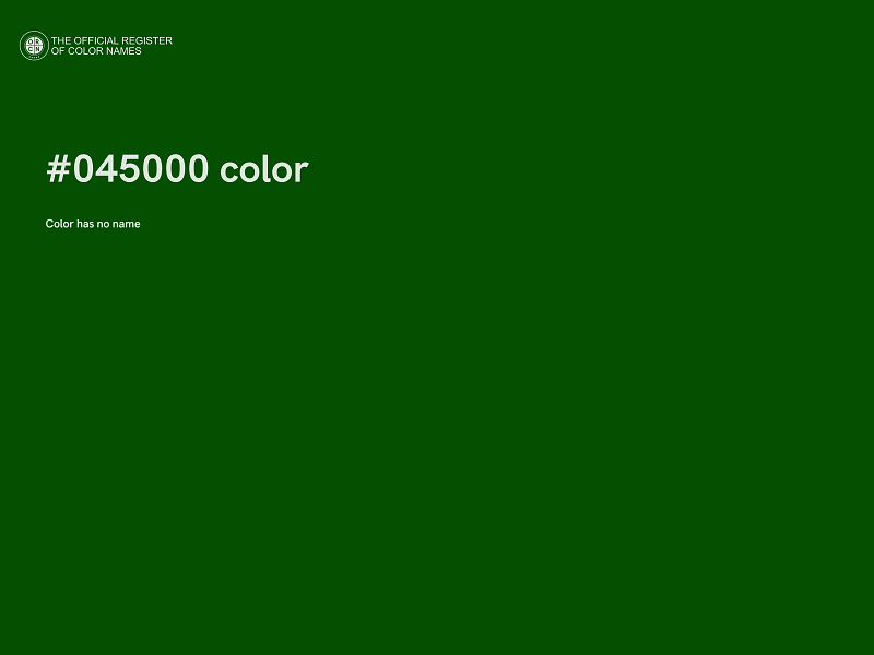 #045000 color image