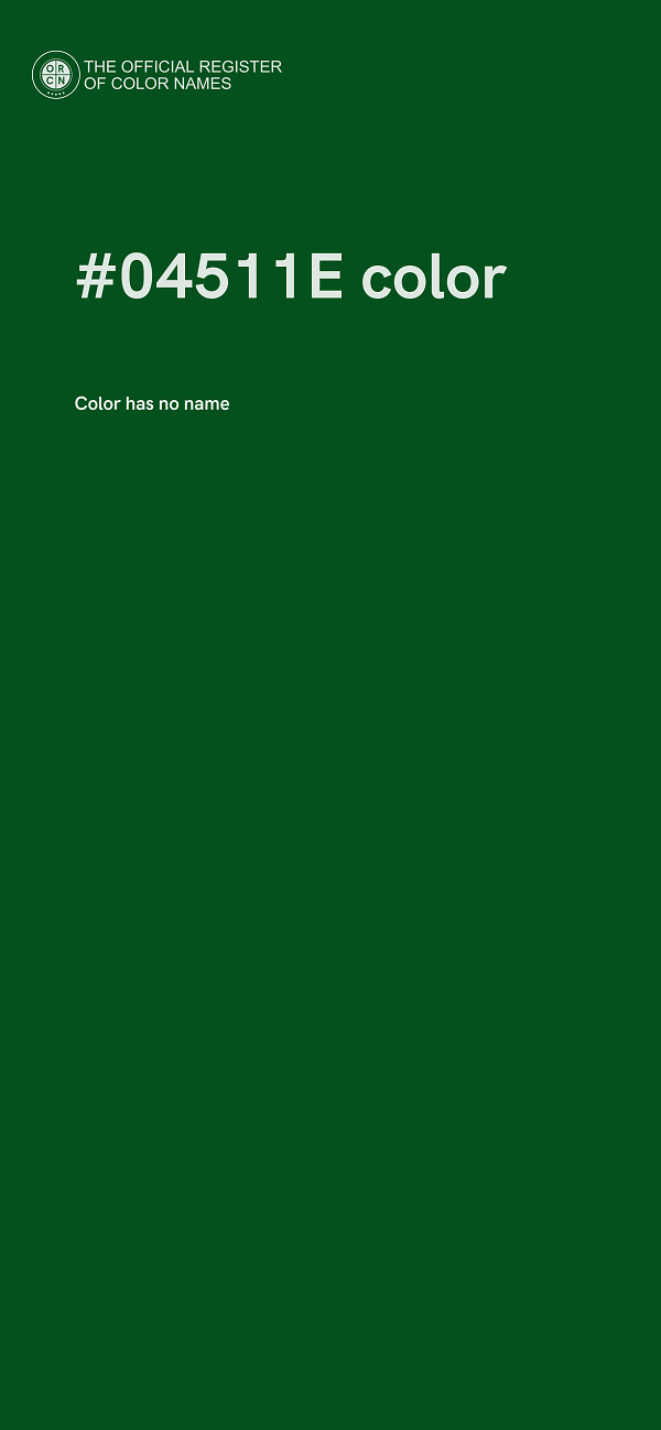 #04511E color image