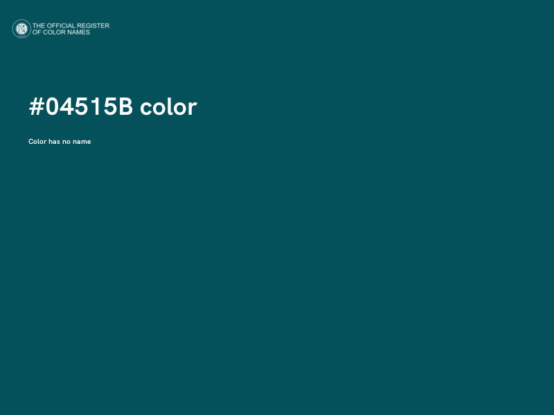 #04515B color image
