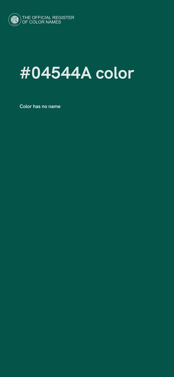 #04544A color image