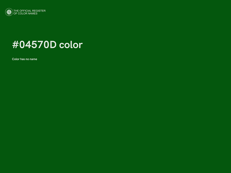 #04570D color image