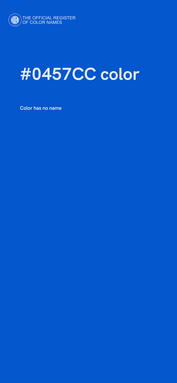 #0457CC color image