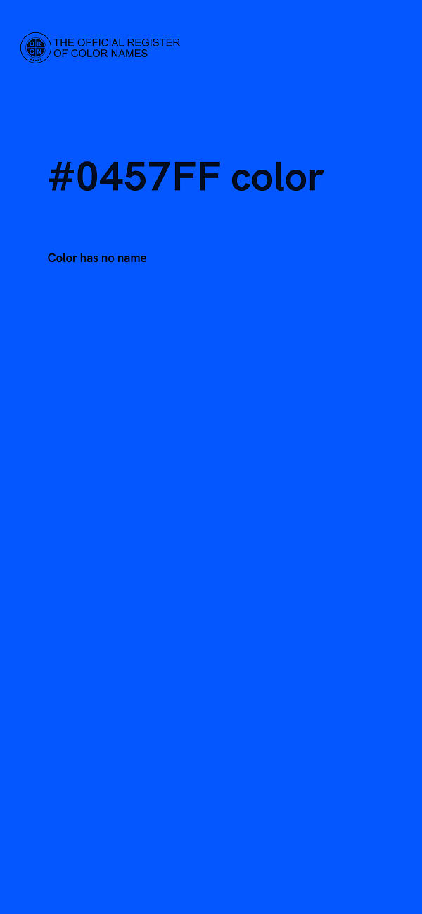 #0457FF color image