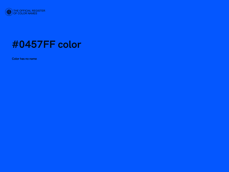 #0457FF color image