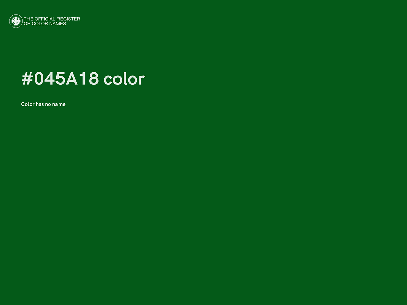 #045A18 color image