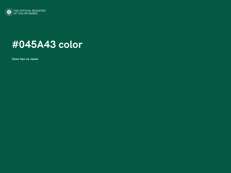 #045A43 color image