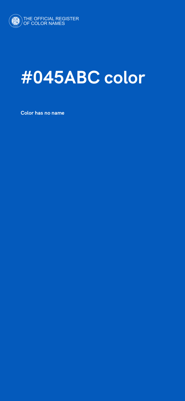 #045ABC color image