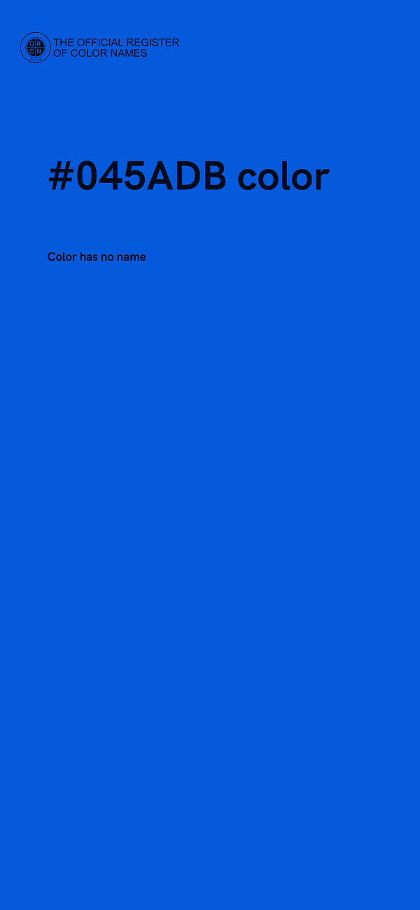 #045ADB color image