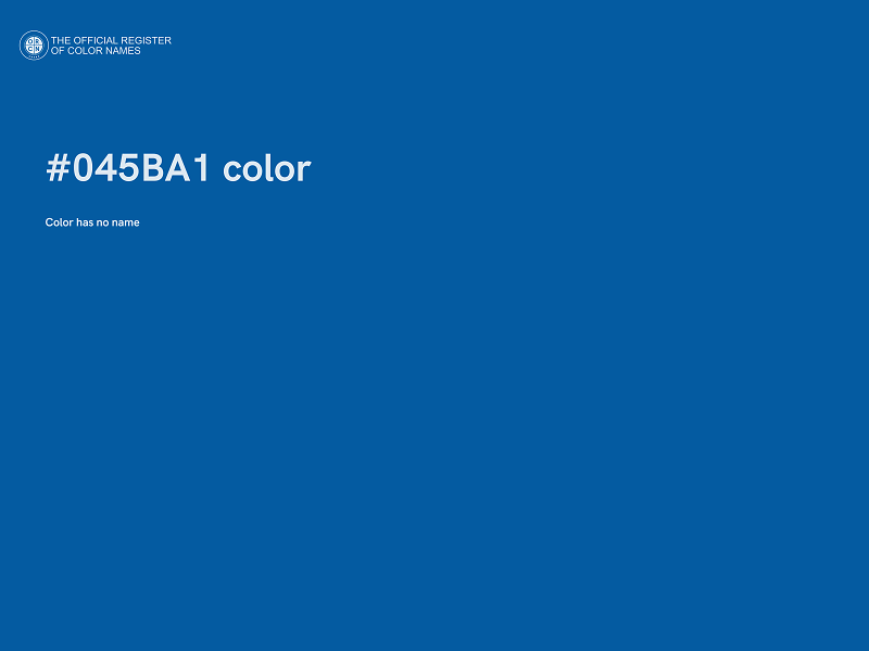 #045BA1 color image