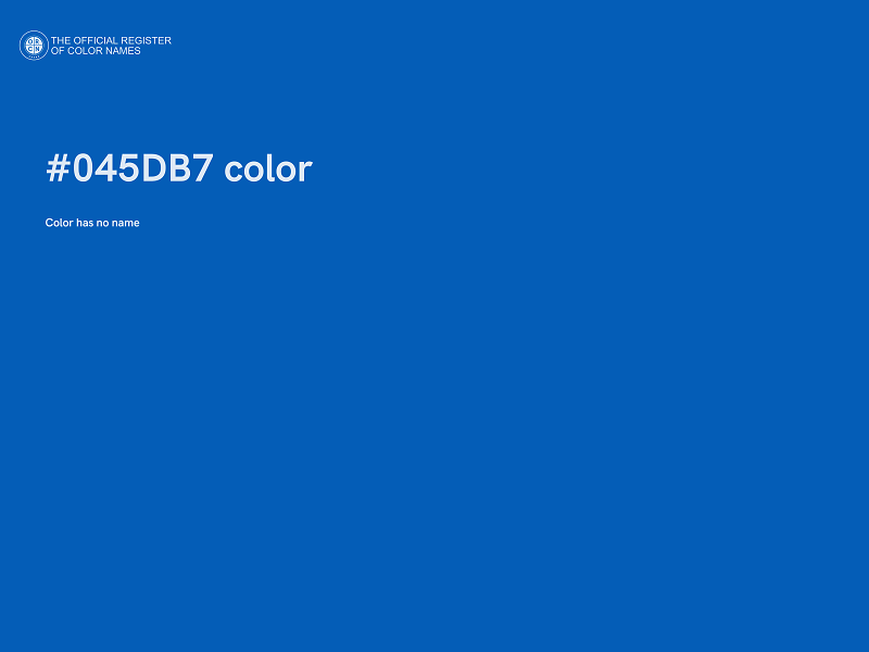 #045DB7 color image
