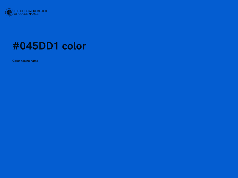 #045DD1 color image