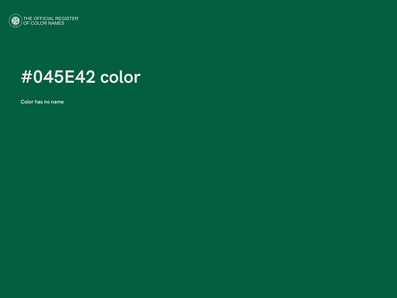 #045E42 color image